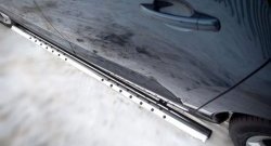 16 649 р. Защита порогов Russtal из овальной трубы с проступью Peugeot 3008 рестайлинг (2013-2017)  с доставкой в г. Кемерово. Увеличить фотографию 4