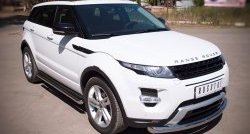 15 349 р. Одинарная защита переднего бампера SLITKOFF диаметром 76 мм (Dynamic)  Land Rover Range Rover Evoque  1 L538 (2011-2015) дорестайлинг 3 дв., дорестайлинг 5 дв.  с доставкой в г. Кемерово. Увеличить фотографию 2