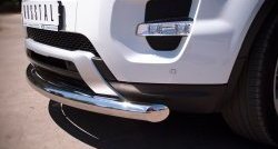 15 349 р. Одинарная защита переднего бампера SLITKOFF диаметром 76 мм (Dynamic)  Land Rover Range Rover Evoque  1 L538 (2011-2015) дорестайлинг 3 дв., дорестайлинг 5 дв.  с доставкой в г. Кемерово. Увеличить фотографию 3