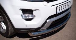 15 349 р. Одинарная защита переднего бампера SLITKOFF диаметром 76 мм (Dynamic)  Land Rover Range Rover Evoque  1 L538 (2011-2015) дорестайлинг 3 дв., дорестайлинг 5 дв.  с доставкой в г. Кемерово. Увеличить фотографию 4