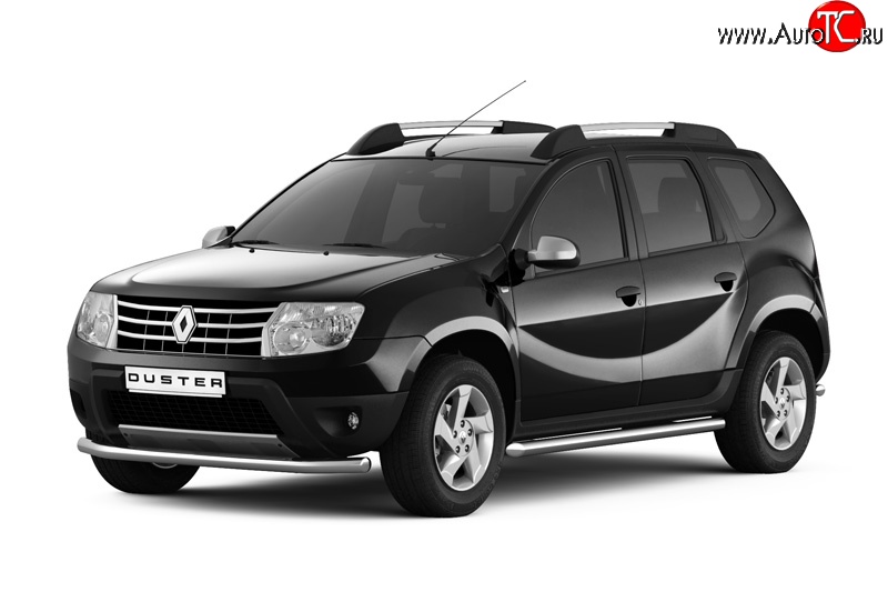 9 799 р. Одинарная защита переднего бампера Petroil Tuning диаметром 63 мм  Renault Duster  HS (2010-2015) дорестайлинг  с доставкой в г. Кемерово