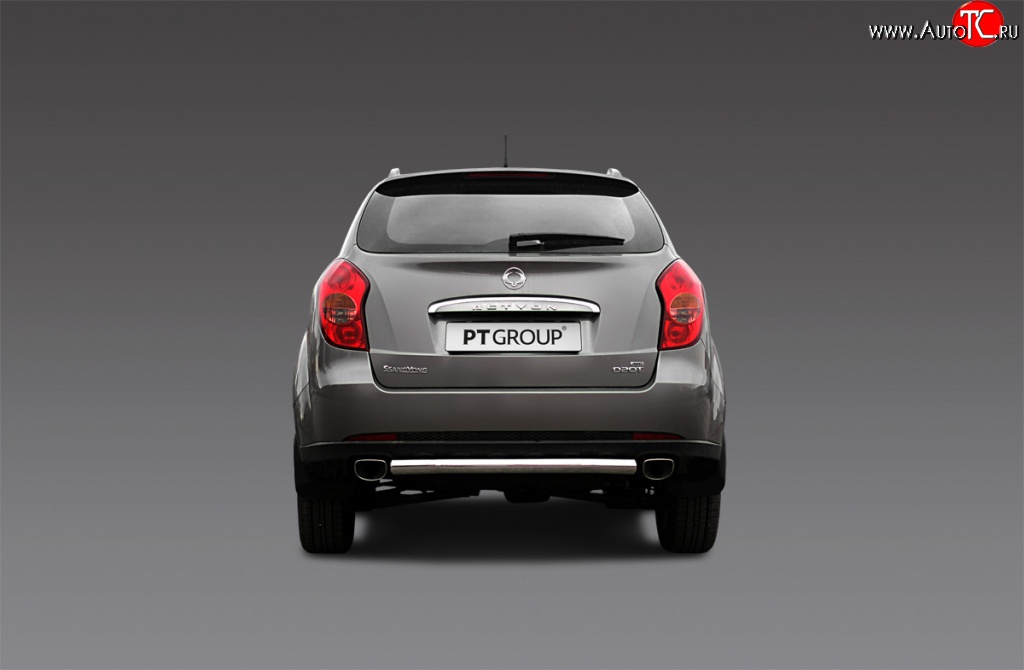 6 599 р. Защита заднего бампера Petroil Tuning 63 мм  SSANGYONG Actyon (2010-2013) дорестайлинг  с доставкой в г. Кемерово