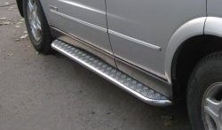 Широкая защита порогов SLITKOFF SSANGYONG Kyron (2005-2007) дорестайлинг