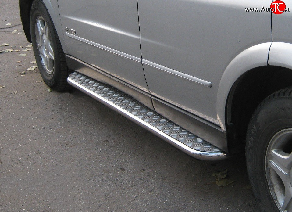 24 649 р. Широкая защита порогов SLITKOFF  SSANGYONG Kyron (2005-2007) дорестайлинг  с доставкой в г. Кемерово