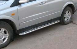 24 649 р. Широкая защита порогов SLITKOFF  SSANGYONG Kyron (2005-2007) дорестайлинг  с доставкой в г. Кемерово. Увеличить фотографию 2