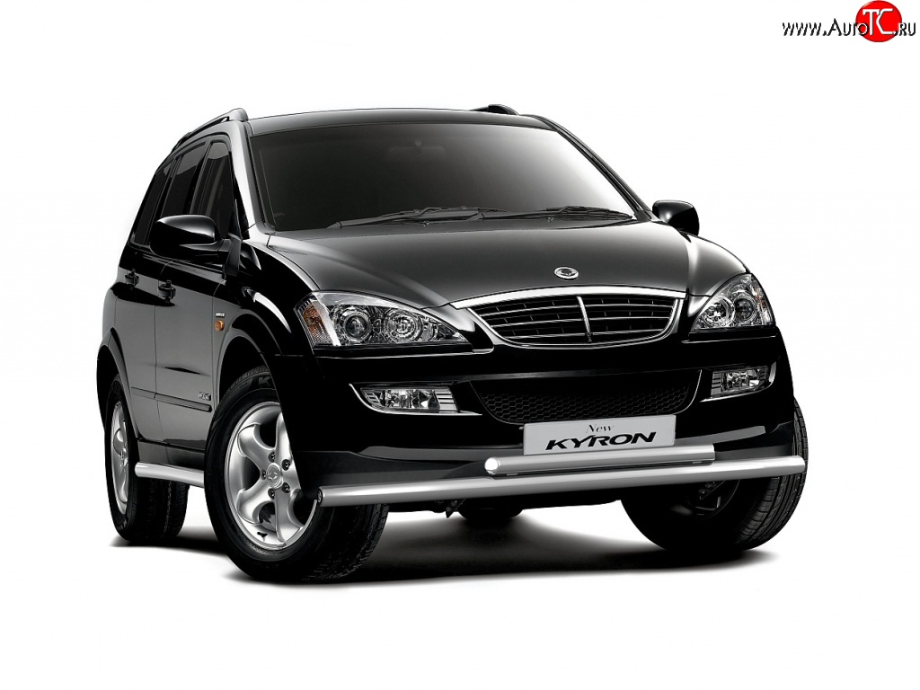 6 799 р. Двойная защита переднего бампера Petroil Tuning из труб диаметром по 63 мм SSANGYONG Kyron дорестайлинг (2005-2007)  с доставкой в г. Кемерово