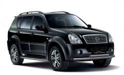 8 799 р. Двойная защита переднего бампера Russtal из труб диаметром по 63 мм SSANGYONG Rexton Y250 (2006-2012)  с доставкой в г. Кемерово. Увеличить фотографию 2