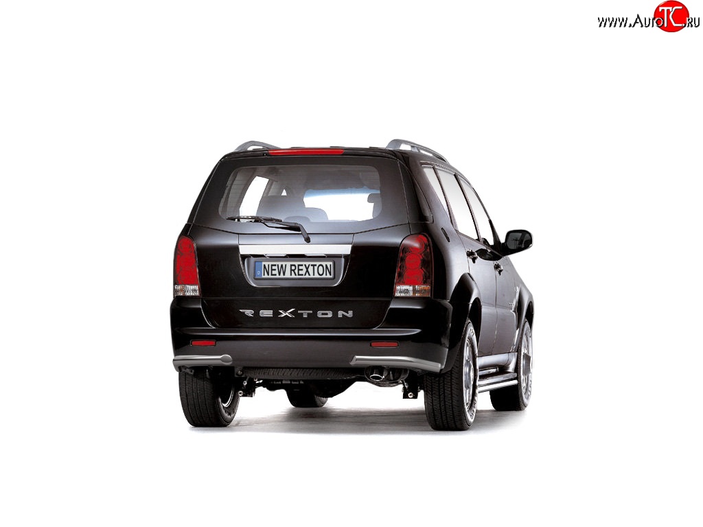 6 599 р. Защита заднего бампера Petroil Tuning 63 мм  SSANGYONG Rexton  Y250 (2006-2012)  с доставкой в г. Кемерово