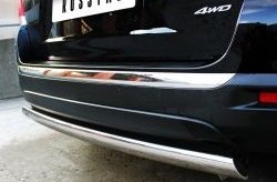 11 599 р. Защита заднего бампера (Ø75х42 мм, нержавейка) Russtal Toyota Highlander XU40 рестайлинг (2010-2013)  с доставкой в г. Кемерово. Увеличить фотографию 5