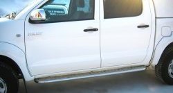 24 649 р. Широкая защита порогов SLITKOFF  Toyota Hilux ( AN10,AN20,  AN20,AN30) (2008-2016) 1-ый рестайлинг,  2-ой рестайлинг  с доставкой в г. Кемерово. Увеличить фотографию 2