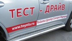 Широкая защита порогов SLITKOFF Toyota Land Cruiser  200 (2007-2012) дорестайлинг