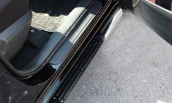 83 999 р. Защита порогов Russtal из трубы d76 мм с пластиковыми вставками для ног Toyota RAV4 XA30 5 дв. удлиненный 2-ой рестайлинг (2010-2013) (Защита порогов с со скосами на торцах (вариант 1))  с доставкой в г. Кемерово. Увеличить фотографию 2