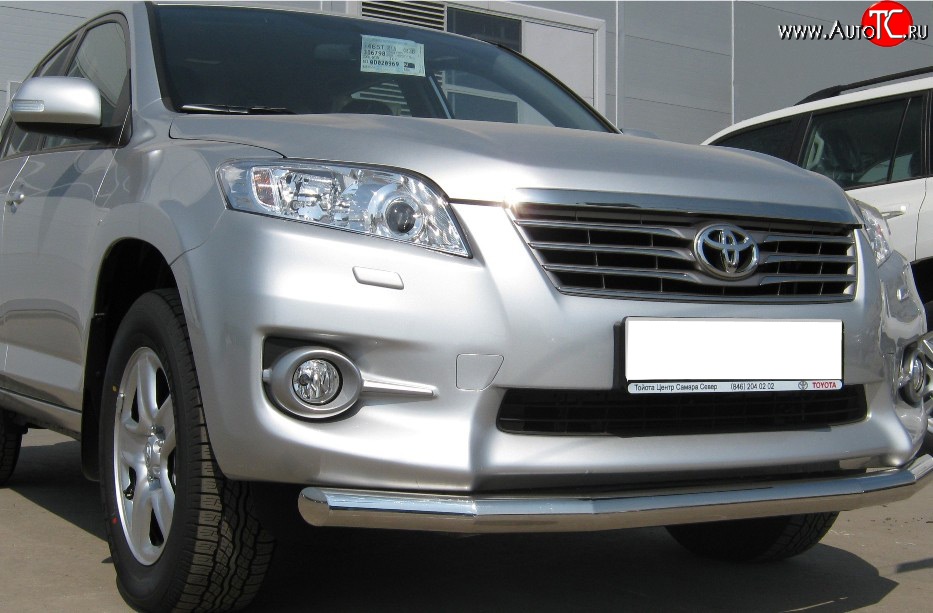 10 349 р. Одинарная защита переднего бампера Russtal 63 мм Toyota RAV4 XA30 5 дв. 2-ой рестайлинг (2010-2013)  с доставкой в г. Кемерово