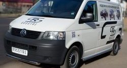 15 799 р. Одинарная защита переднего бампера SLITKOFF диаметром 63 мм Volkswagen Transporter T5 дорестайлинг (2003-2009)  с доставкой в г. Кемерово. Увеличить фотографию 4