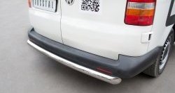 16 599 р. Защита заднего бампера (Ø76 мм, нержавейка) SLITKOFF  Volkswagen Transporter  T5 (2003-2009) дорестайлинг  с доставкой в г. Кемерово. Увеличить фотографию 2