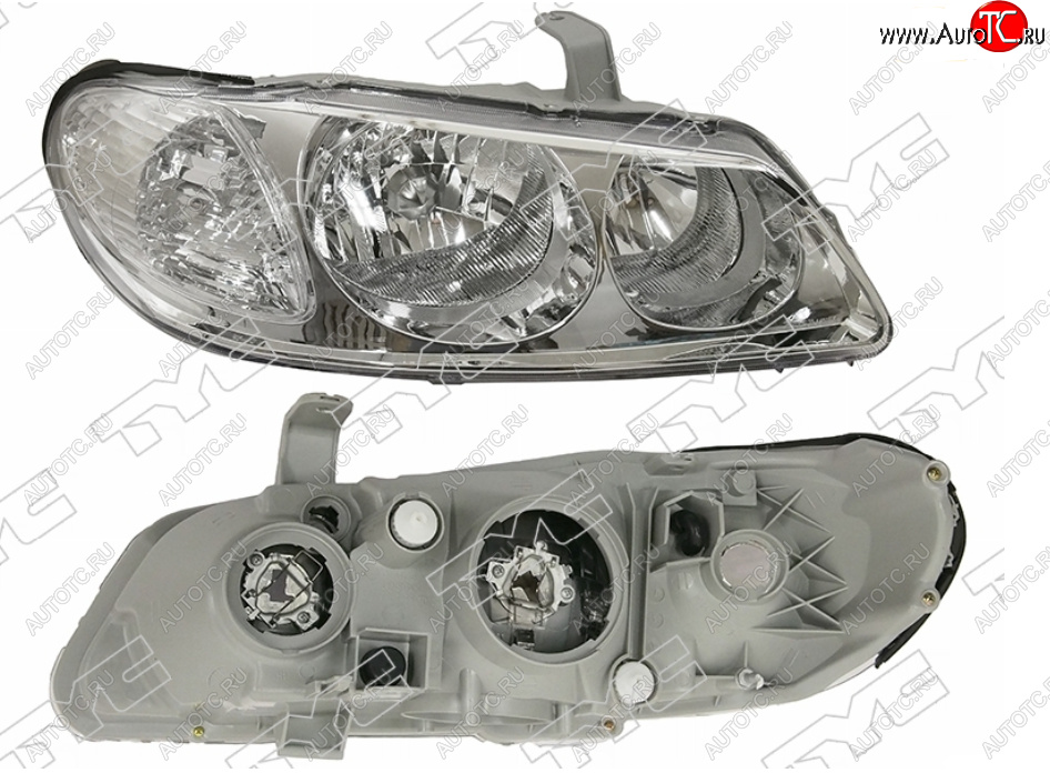 6 599 р. Правая фара (цельная, Евросвет) TYC  Nissan Bluebird Sylphy  седан (2003-2005) G10 рестайлинг  с доставкой в г. Кемерово