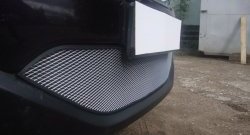 1 539 р. Сетка на бампер Russtal (хром) Nissan Qashqai 2 J11 рестайлинг (2017-2022)  с доставкой в г. Кемерово. Увеличить фотографию 5