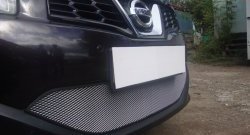 1 539 р. Сетка на бампер Russtal (хром) Nissan Qashqai 2 J11 рестайлинг (2017-2022)  с доставкой в г. Кемерово. Увеличить фотографию 7