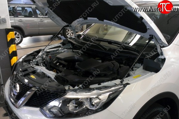 2 199 р. Газовые упоры капота Berkut Nissan Qashqai 2 J11 рестайлинг (2017-2022)  с доставкой в г. Кемерово