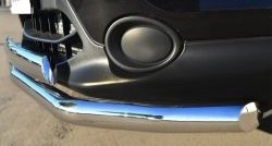 13 499 р. Защита переднего бампера (2 трубыØ75х42 и 63 мм, нержавейка) Russtal Nissan Qashqai 2 J11 дорестайлинг (2013-2019)  с доставкой в г. Кемерово. Увеличить фотографию 3