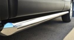70 999 р. Защита порогов из круглой трубы диаметром 63 мм Russtal Nissan Qashqai 2 J11 дорестайлинг (2013-2019) (Защита порогов с со скосами на торцах (вариант 1))  с доставкой в г. Кемерово. Увеличить фотографию 4