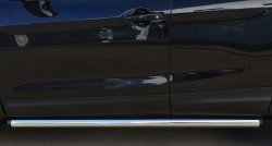 70 999 р. Защита порогов из круглой трубы диаметром 63 мм Russtal Nissan Qashqai 2 J11 дорестайлинг (2013-2019) (Защита порогов с со скосами на торцах (вариант 1))  с доставкой в г. Кемерово. Увеличить фотографию 6
