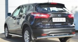 24 649 р. Широкая защита порогов SLITKOFF  Nissan Qashqai  2 (2013-2019) J11 дорестайлинг  с доставкой в г. Кемерово. Увеличить фотографию 3