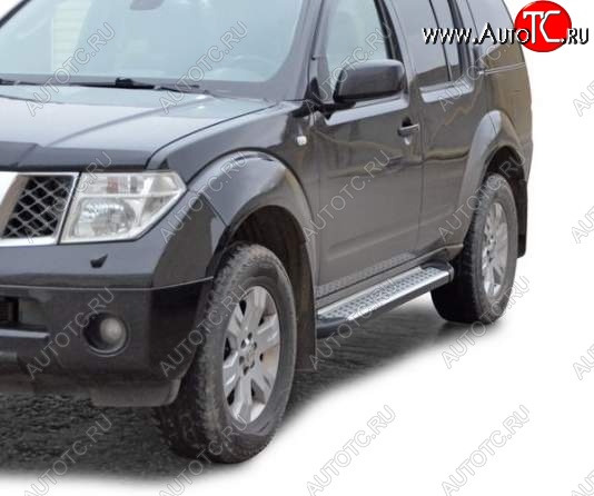 21 799 р. Порожки для ног Бумер (алюминий)  Nissan Pathfinder  R51 (2009-2014) рестайлинг  с доставкой в г. Кемерово