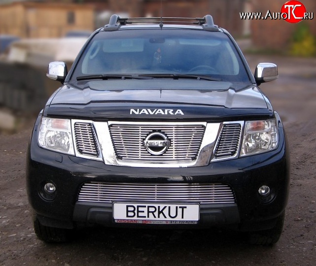 5 799 р. Декоративная вставка воздухозаборника (рестайлинг) Berkut Nissan Pathfinder R51 рестайлинг (2009-2014)  с доставкой в г. Кемерово
