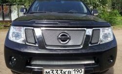 2 499 р. Сетка в решетку радиатора Russtal Nissan Pathfinder R51 рестайлинг (2009-2014) (хром)  с доставкой в г. Кемерово. Увеличить фотографию 4