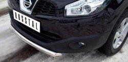15 349 р. Одинарная защита переднего бампера диаметром 76 мм SLITKOFF Nissan Qashqai +2 1 J10 рестайлинг (2010-2014)  с доставкой в г. Кемерово. Увеличить фотографию 3