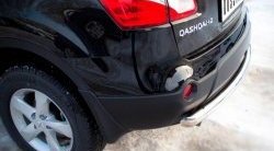 15 249 р. Одинарная защита заднего бампера из трубы диаметром 63 мм SLITKOFF  Nissan Qashqai +2  1 (2010-2014) J10 рестайлинг  с доставкой в г. Кемерово. Увеличить фотографию 2