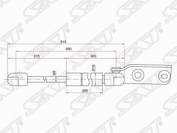 979 р. Правый газовый упор крышки багажника SAT Nissan AD Y11 (1999-2008)  с доставкой в г. Кемерово. Увеличить фотографию 1