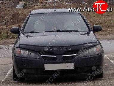 999 р. Дефлектор капота Russtal Nissan Almera N16 седан дорестайлинг (2000-2003)  с доставкой в г. Кемерово