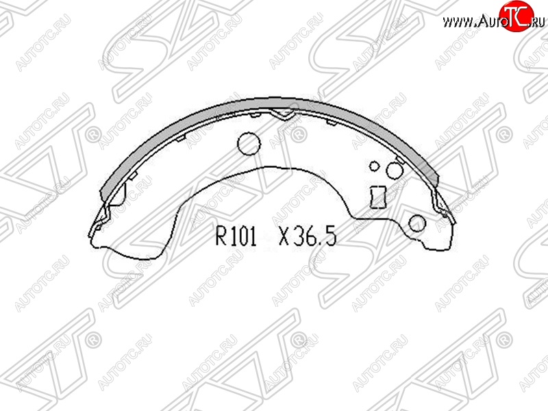 1 059 р. Колодки тормозные SAT (задние) Nissan Primera седан P11 дорестайлинг (1995-2000)  с доставкой в г. Кемерово