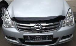 3 299 р. Дефлектор капота NovLine-Autofamily  Nissan Almera  G15 (2012-2019) седан  с доставкой в г. Кемерово. Увеличить фотографию 1