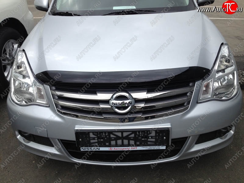 3 299 р. Дефлектор капота NovLine-Autofamily  Nissan Almera  G15 (2012-2019) седан  с доставкой в г. Кемерово