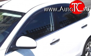 999 р. Комплект дефлекторов окон (ветровиков) 4 шт. (седан) Russtal Nissan Almera G15 седан (2012-2019)  с доставкой в г. Кемерово