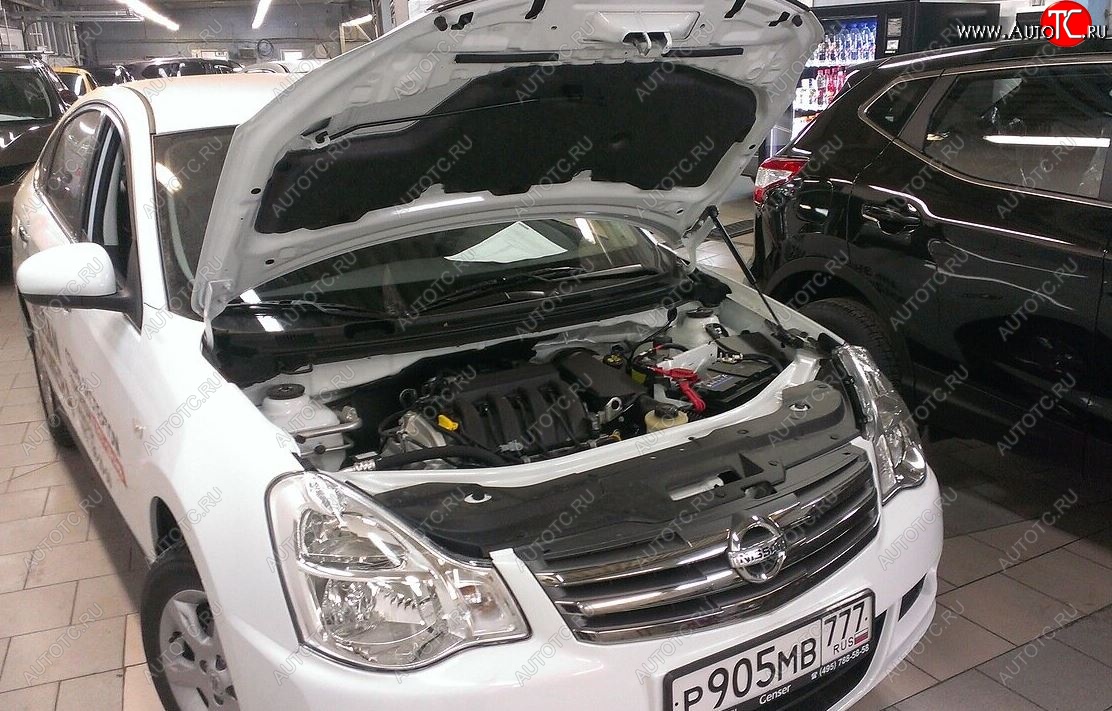 2 049 р. Упоры капота Russtal Nissan Almera G15 седан (2012-2019) (1 штука)  с доставкой в г. Кемерово