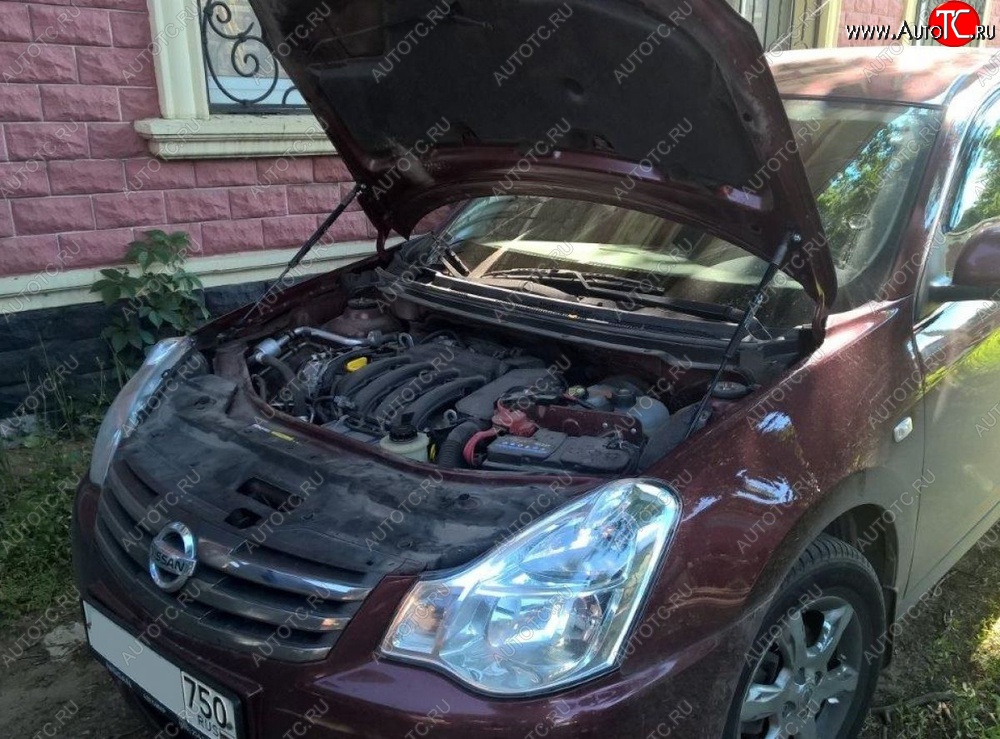 2 199 р. Газовые упоры капота Berkut Nissan Almera G15 седан (2012-2019)  с доставкой в г. Кемерово