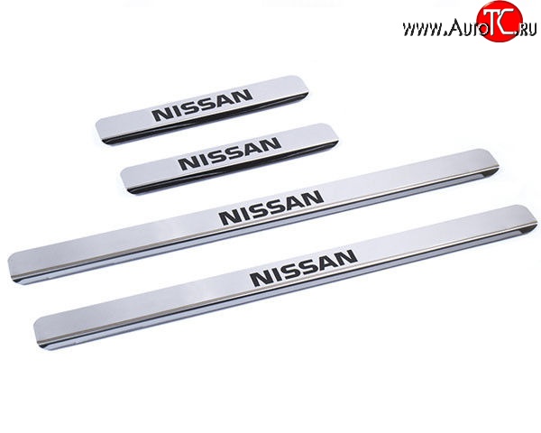 879 р. Накладки на порожки автомобиля M-VRS (нанесение надписи методом окраски) Nissan Qashqai 2 J11 рестайлинг (2017-2022)  с доставкой в г. Кемерово