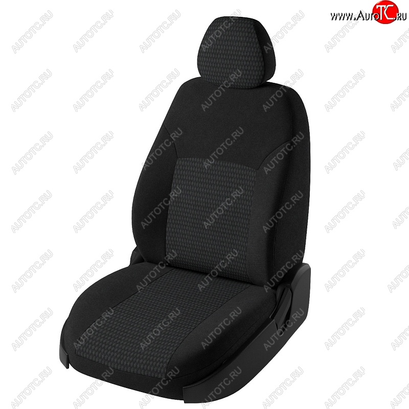 7 849 р. Чехлы для сидений (G11/G15) Lord Autofashion Дублин (жаккард, сплошная спинка)  Nissan Almera  G15 (2012-2019) седан (Черный, вставка Чили)  с доставкой в г. Кемерово