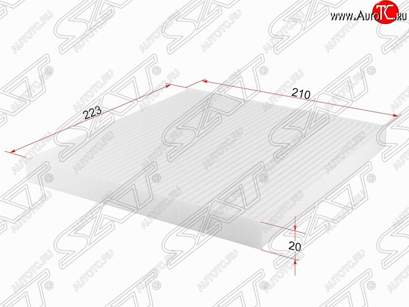 232 р. Фильтр салонный SAT (223х210х20 mm)  Nissan Almera  G15 - Note  2  с доставкой в г. Кемерово