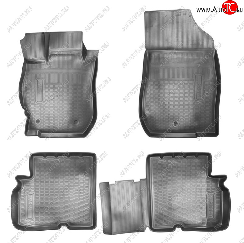 2 699 р. Комплект ковриков в салон Norplast 3D Nissan Almera G15 седан (2012-2019) (Цвет: черный)  с доставкой в г. Кемерово