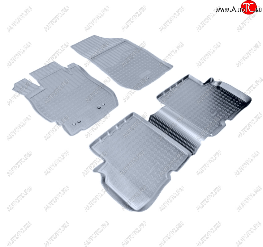 2 899 р. Коврики салона Norplast Unidec  Nissan Almera  G15 (2012-2019) седан (Цвет: серый)  с доставкой в г. Кемерово