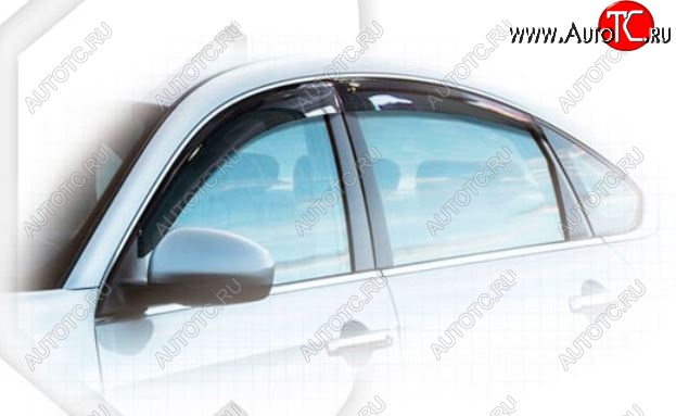 1 999 р. Дефлектора окон CA-Plastiс Nissan Bluebird Sylphy седан G11 (2005-2012) (Classic полупрозрачный, Без хром.молдинга)  с доставкой в г. Кемерово