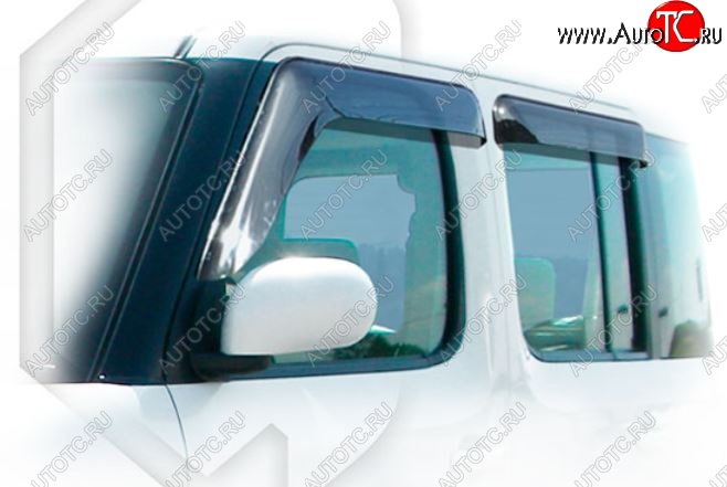 2 079 р. Дефлектора окон CA-Plastiс  Nissan Cube  2 (2002-2008) (Classic полупрозрачный)  с доставкой в г. Кемерово