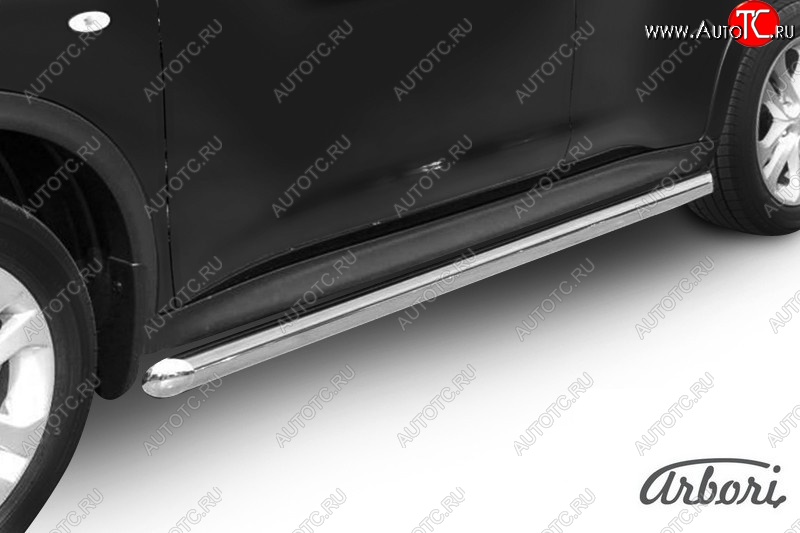 12 149 р. Защита штатных порогов 4WD Arbori (нержавейка, d57 mm). технику из списка применимости  с доставкой в г. Кемерово