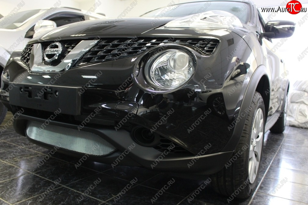 1 479 р. Защитная решётка в воздуховод автомобиля Russtal (хром)  Nissan Juke  1 YF15 (2014-2020) рестайлинг  с доставкой в г. Кемерово