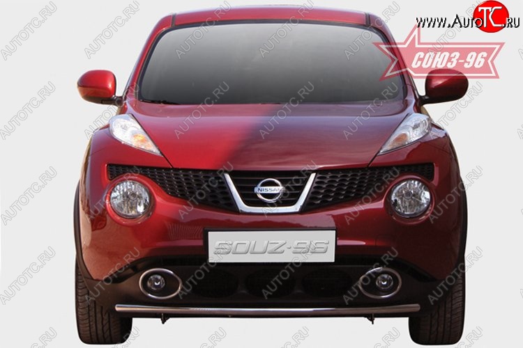 12 239 р. Защита переднего бампера одинарная 4х2 Souz-96 (d42).  Nissan Juke  1 YF15 (2010-2020) дорестайлинг, рестайлинг  с доставкой в г. Кемерово